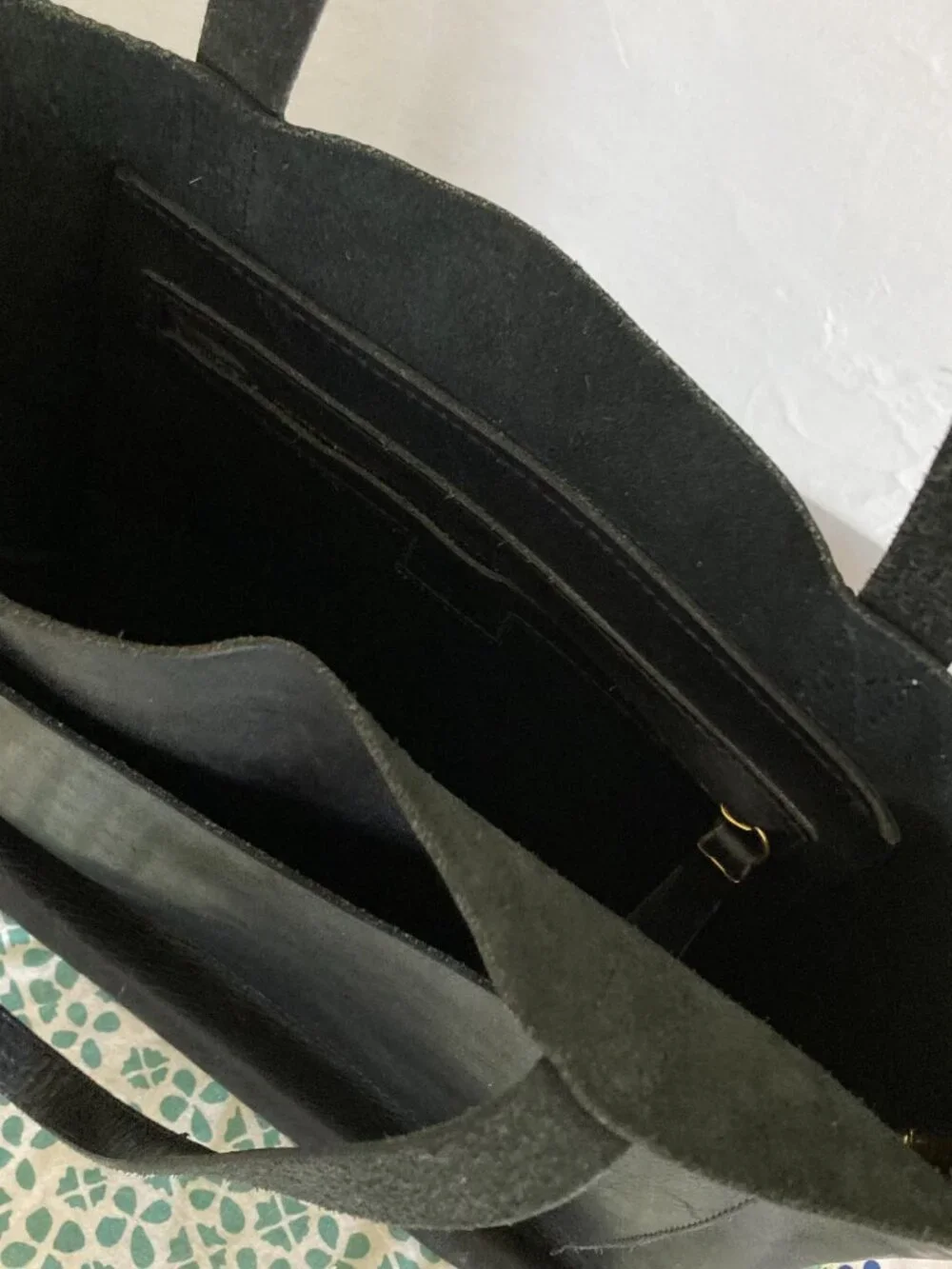Madewell The Transport Medium Crossbody | Shoulder bag | Black Leather Tote Bag - Picture 4 of 15